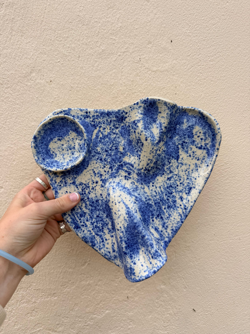 Blue and white Speckled Charcuterie Board- Small