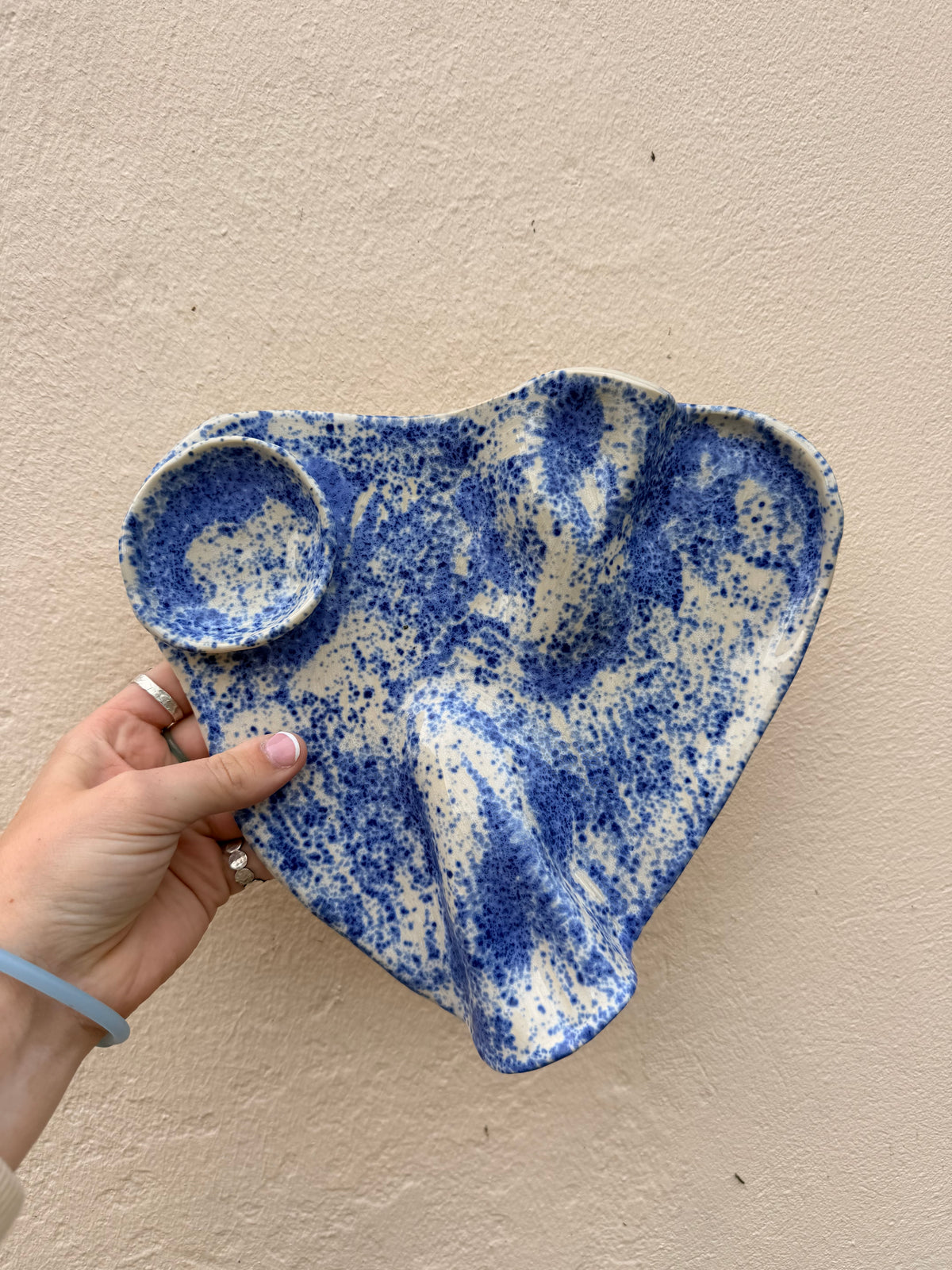 Blue and white Speckled Charcuterie Board- Small