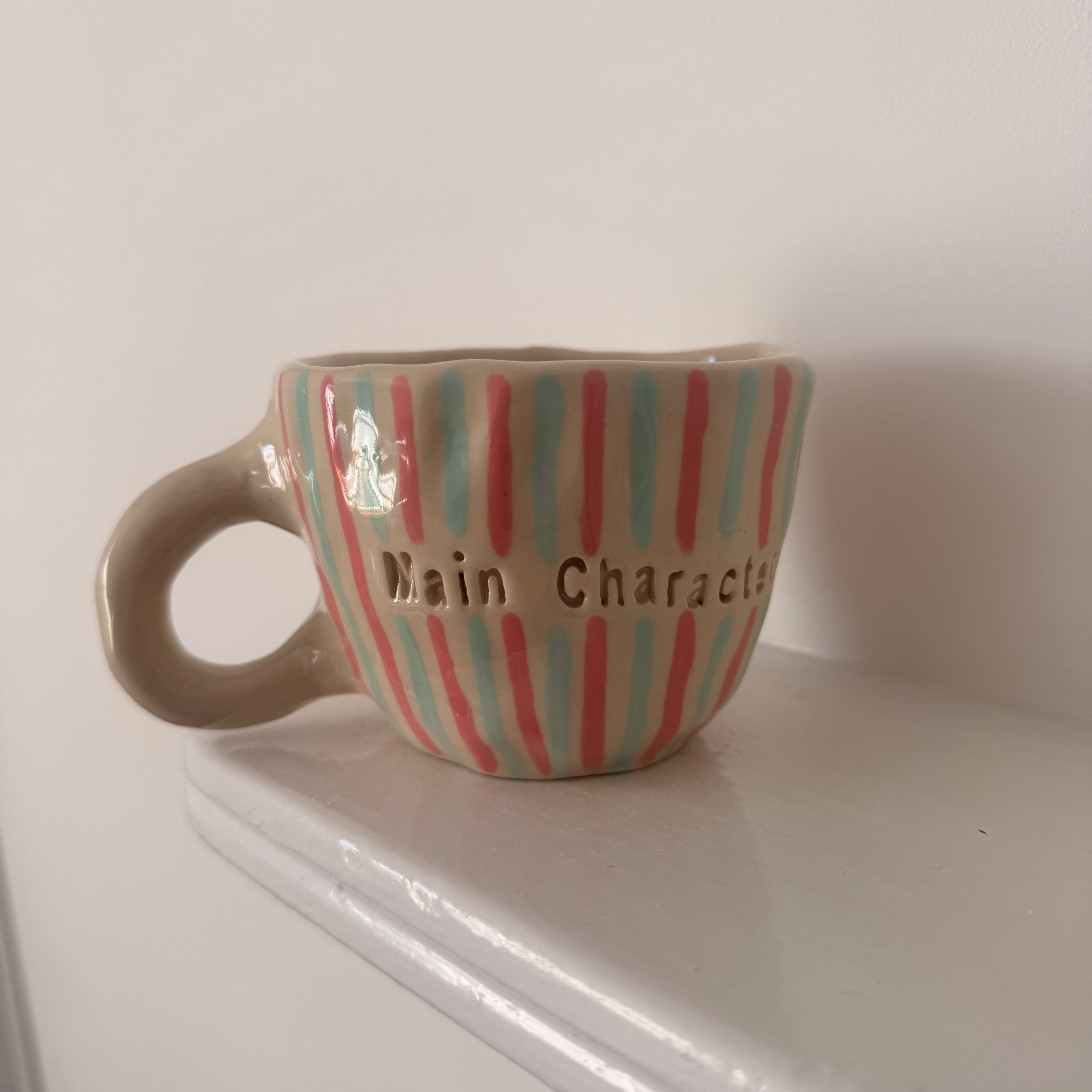 Main Character Striped Mug